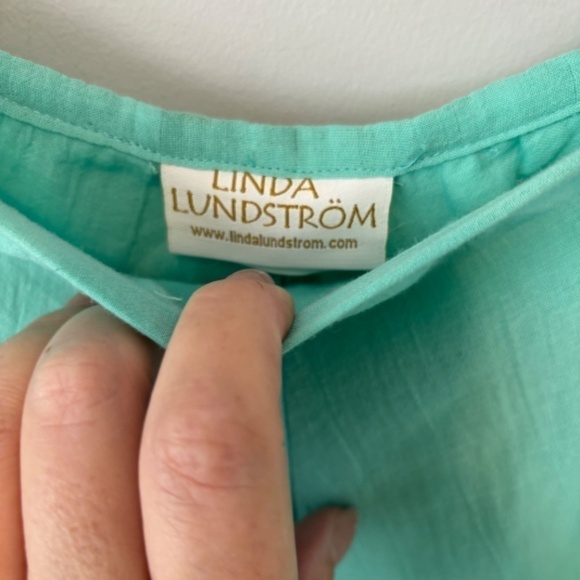 Linda Lundstrom Women's Vintage Mint Green Flowy Layered Maxi Skirt, SZ 12 - Picture 4 of 8